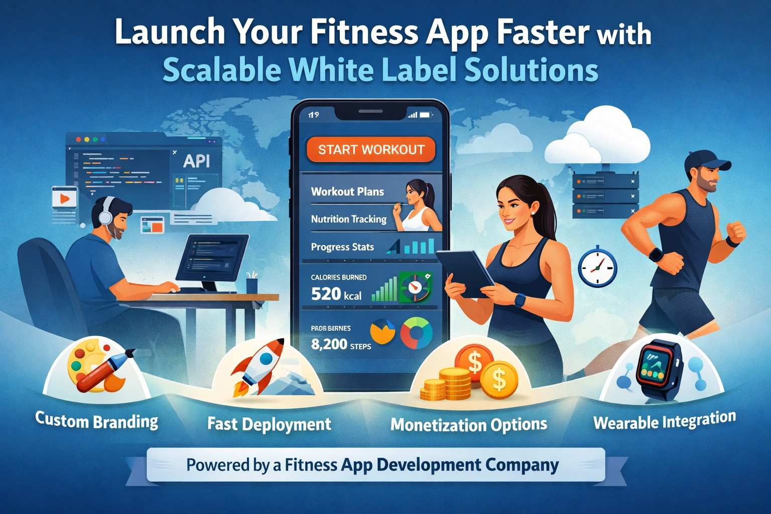 Launch Your Fitness App Faster with Scalable White Label Fitness App Solutions